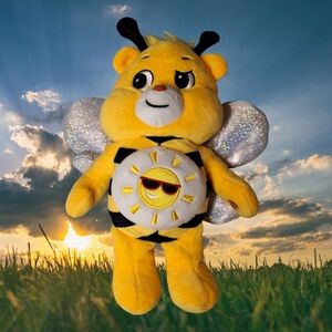 Care Bears Yellow Stuffed Bee with Silver Wings